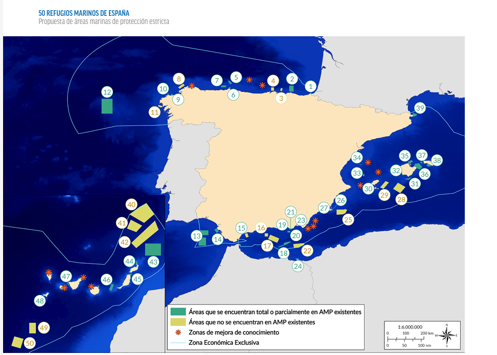 Oceana proposes strict protection of 10 marine areas in the Balearics