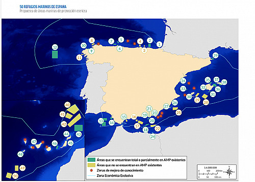 Oceana propone la protección estricta de 10 árees marinas en Baleares