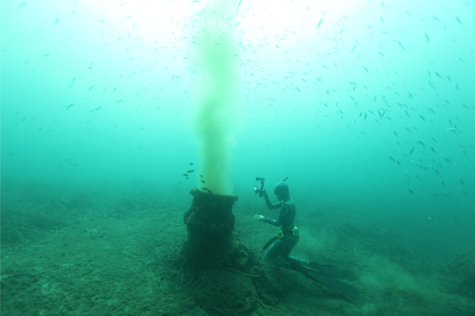 Aigua blava, aigua marró